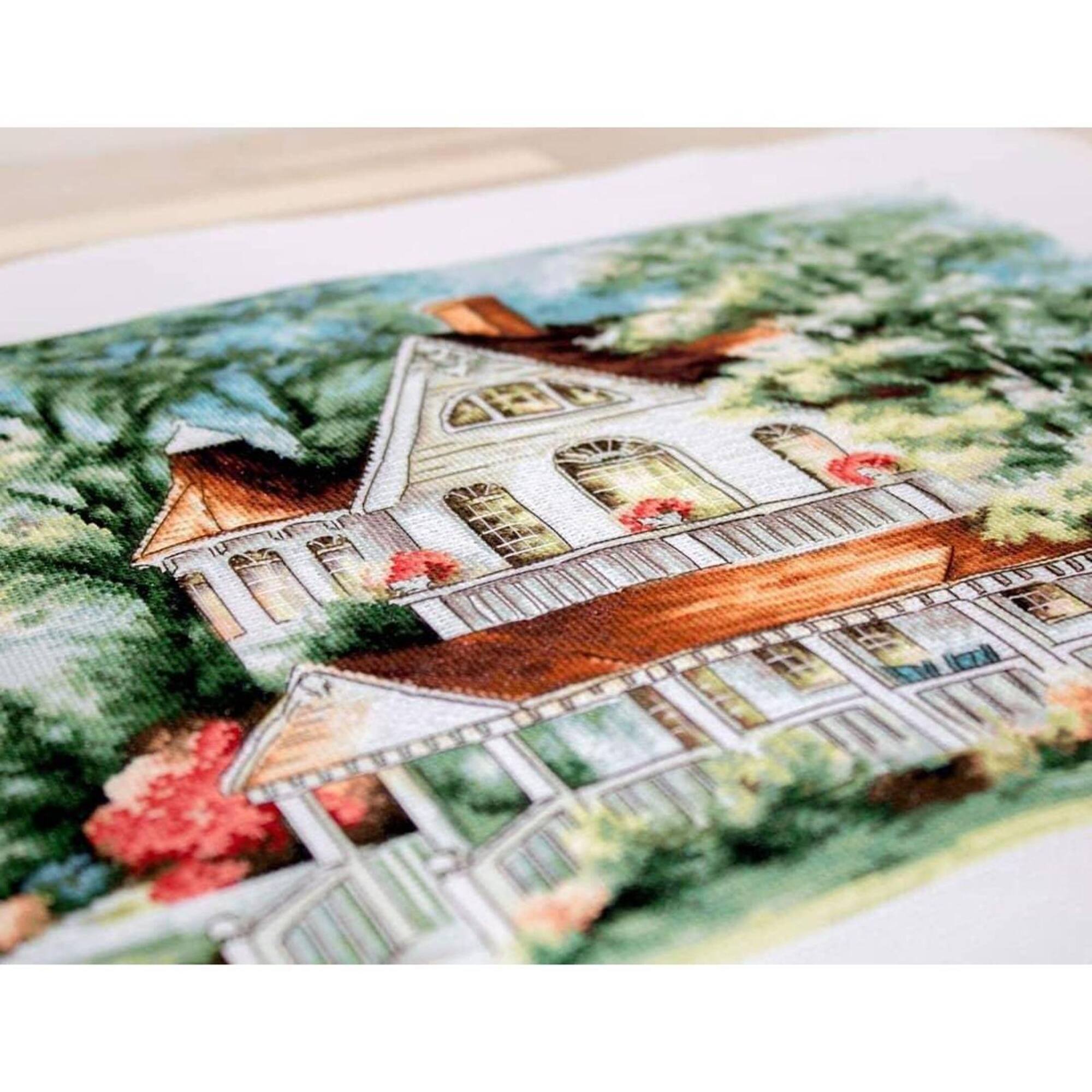 Luca-S The Lake House Counted Cross Stitch Kit